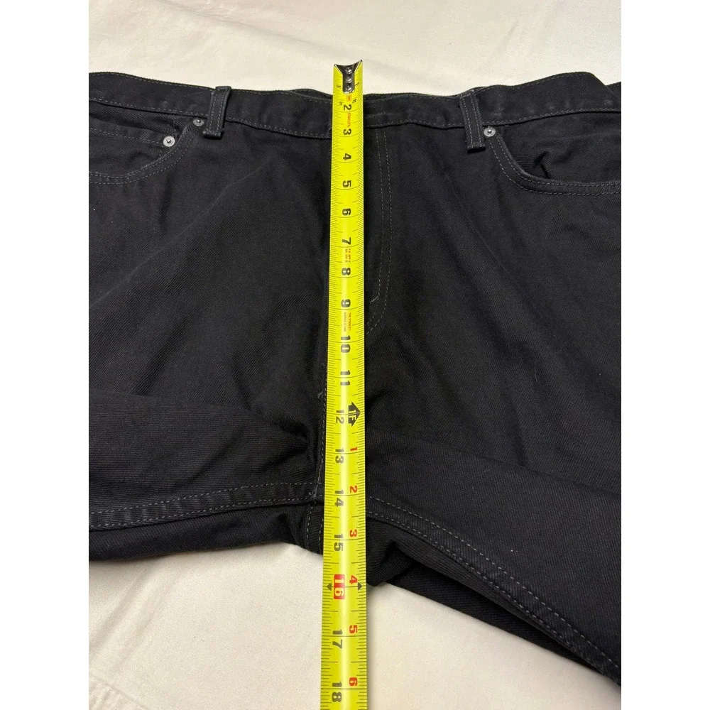Levis 505 Regular Fit Black Jeans Mens W42 L28 Straight Leg‎ Denim 00505-0260